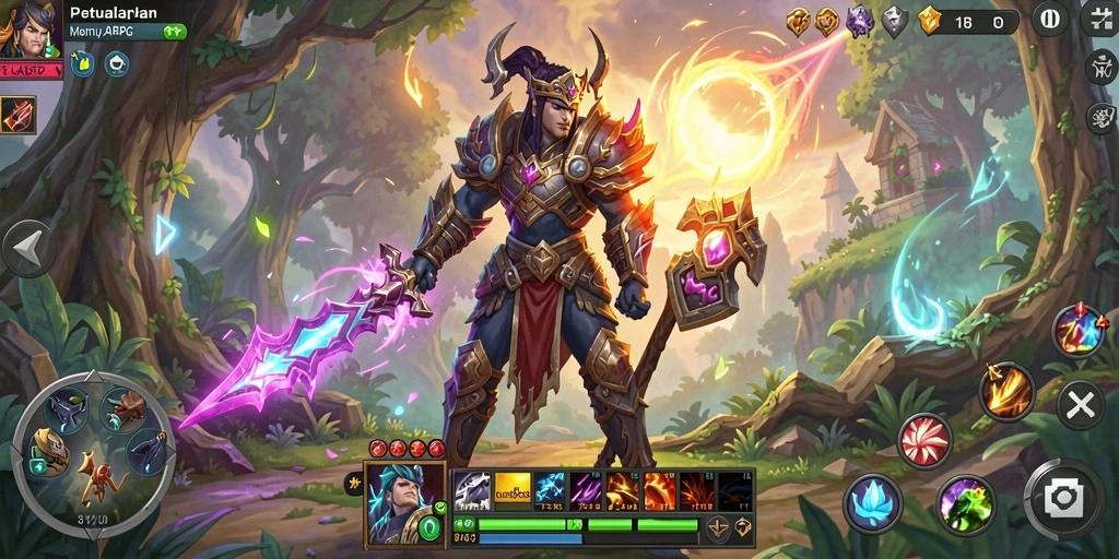 Tampilan gameplay menakjubkan dalam 8ID menunjukkan pertarungan seru.