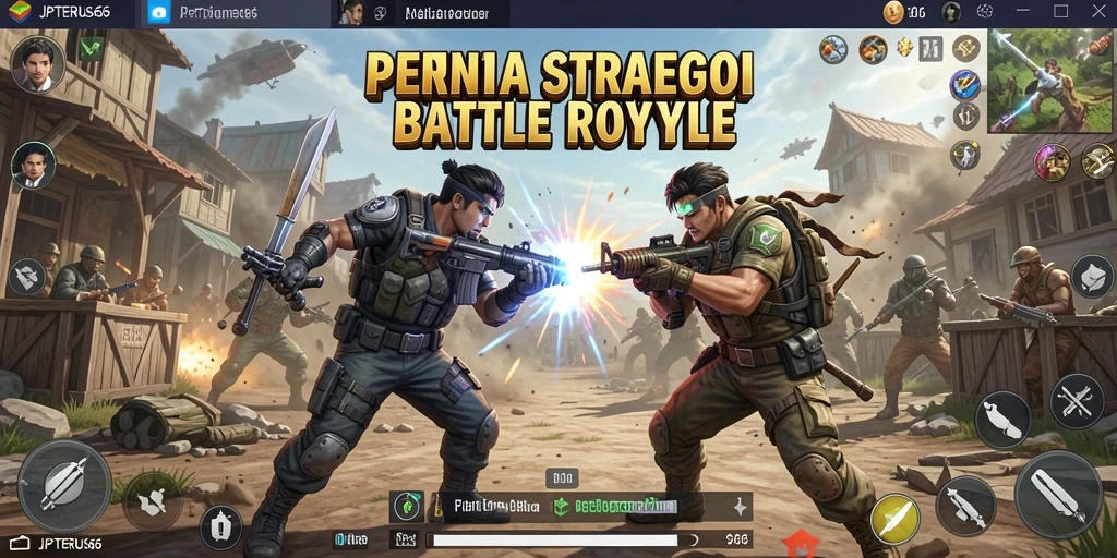 Gameplay mendebarkan dengan aksi ala Battle Royale.