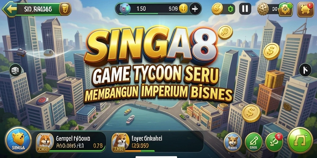Tampilan gameplay SINGA8 yang menarik dan penuh strategi.