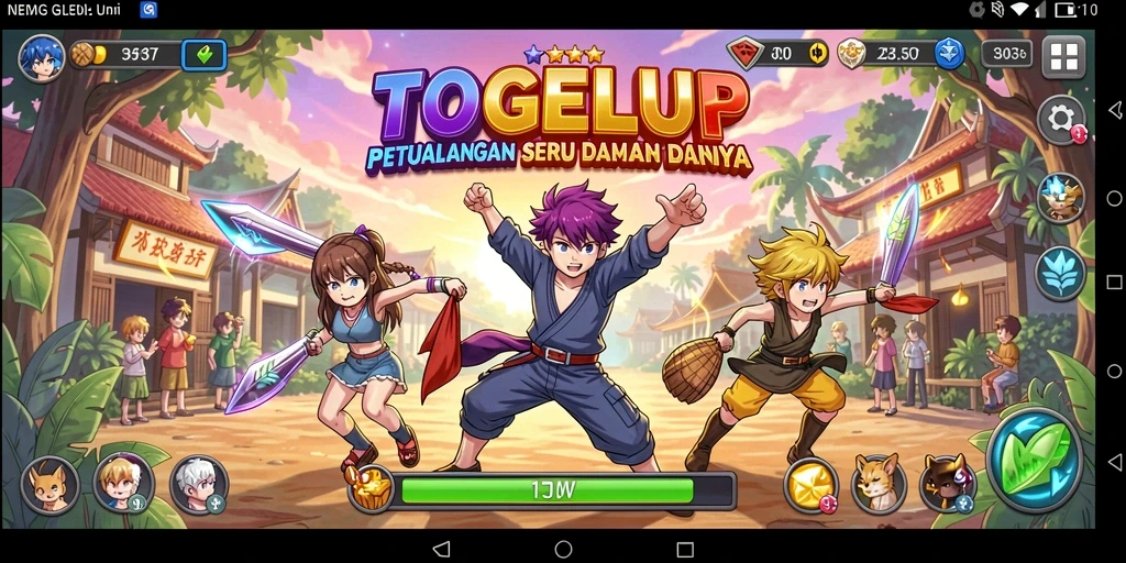 Tampilan menarik dari gameplay Anime TOGELUP yang mengasyikkan.